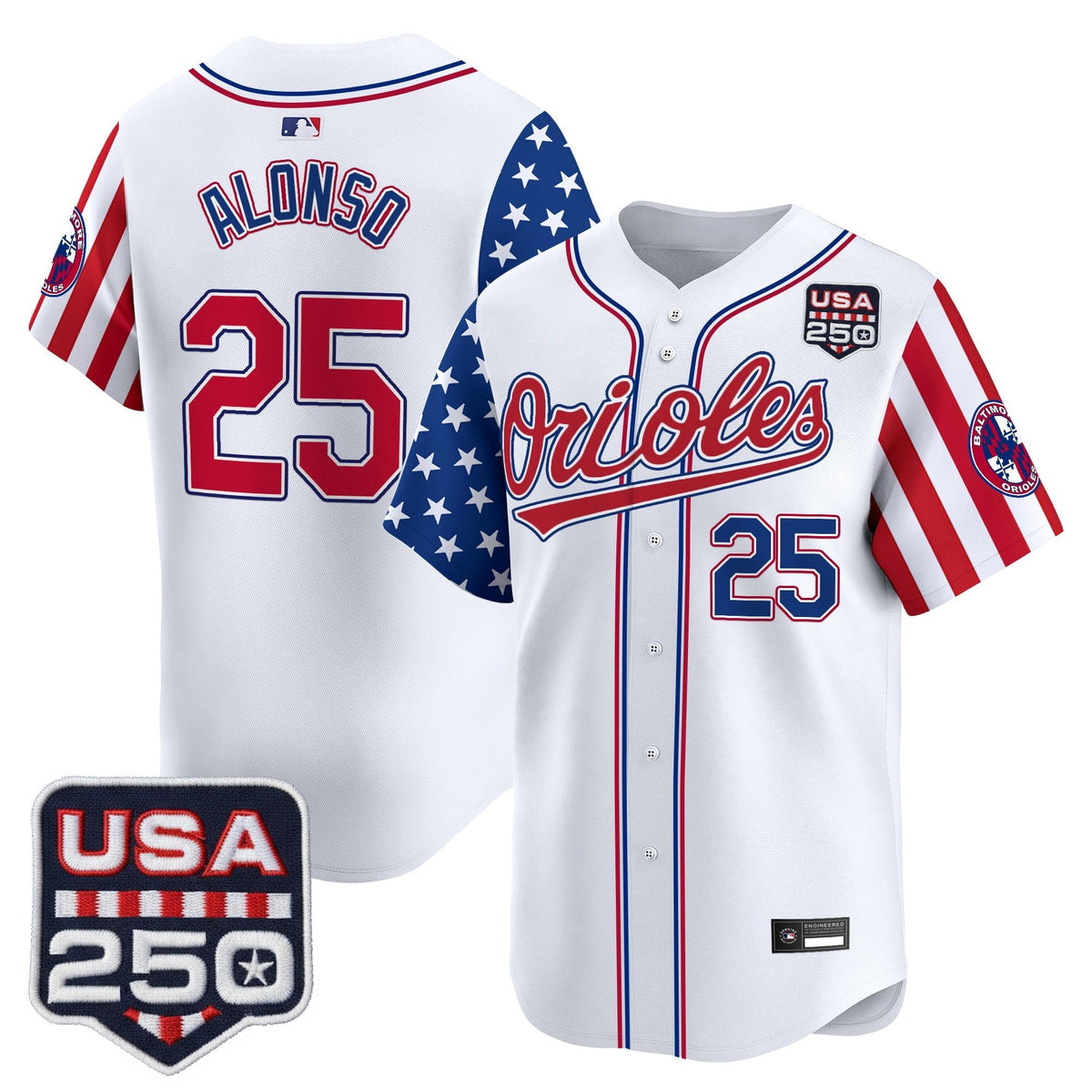 Baltimore Orioles "America 250 Edition" Vapor Premier Limited Jersey - All Stitched