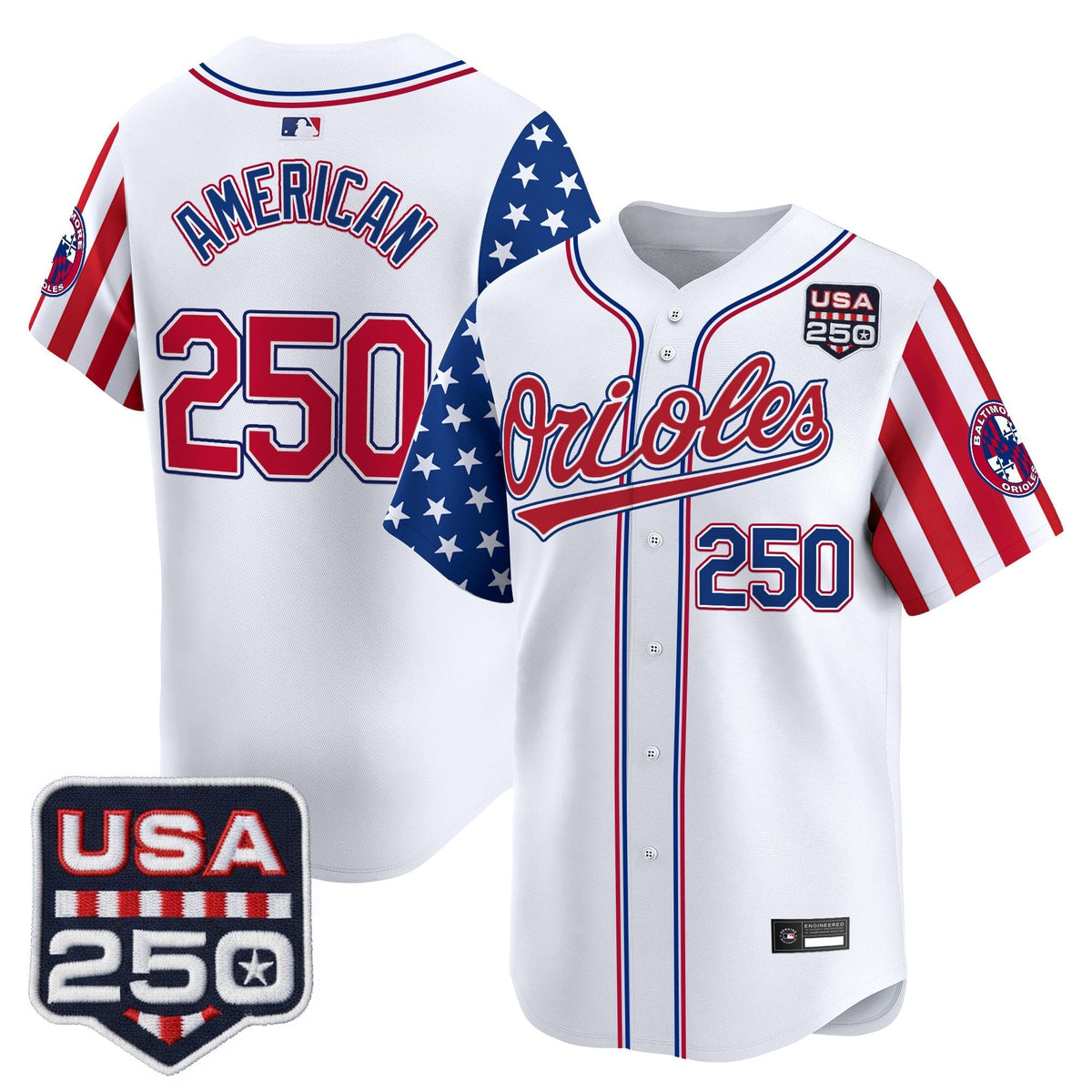 Baltimore Orioles "America 250 Edition" Vapor Premier Limited Jersey - All Stitched