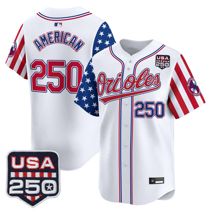 Baltimore Orioles "America 250 Edition" Vapor Premier Limited Jersey - All Stitched