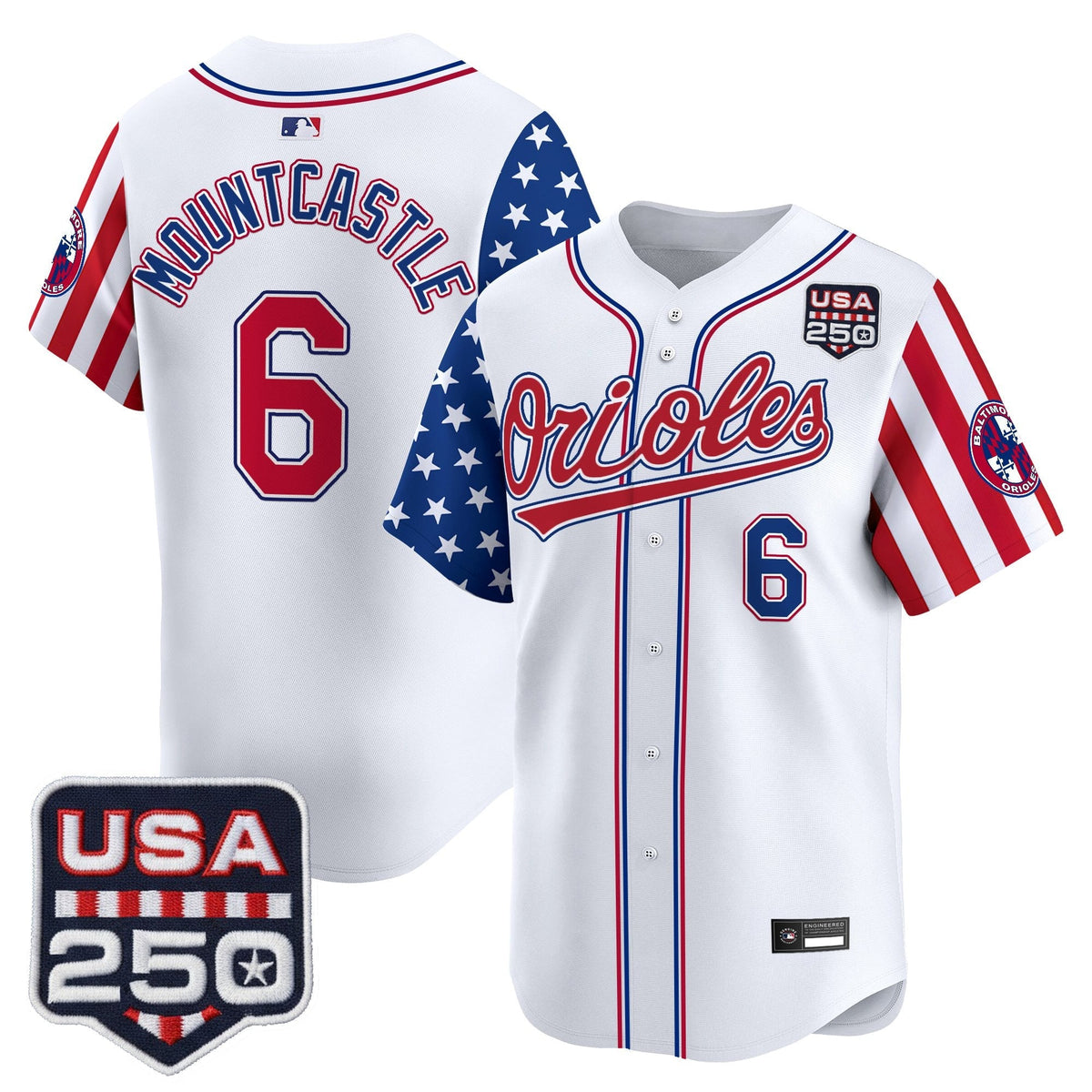 Baltimore Orioles "America 250 Edition" Vapor Premier Limited Jersey - All Stitched