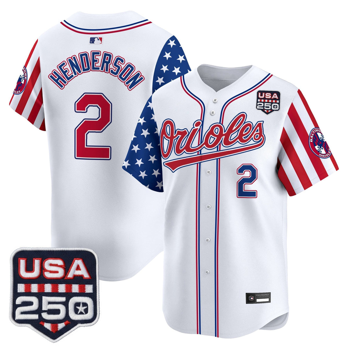 Baltimore Orioles "America 250 Edition" Vapor Premier Limited Jersey - All Stitched