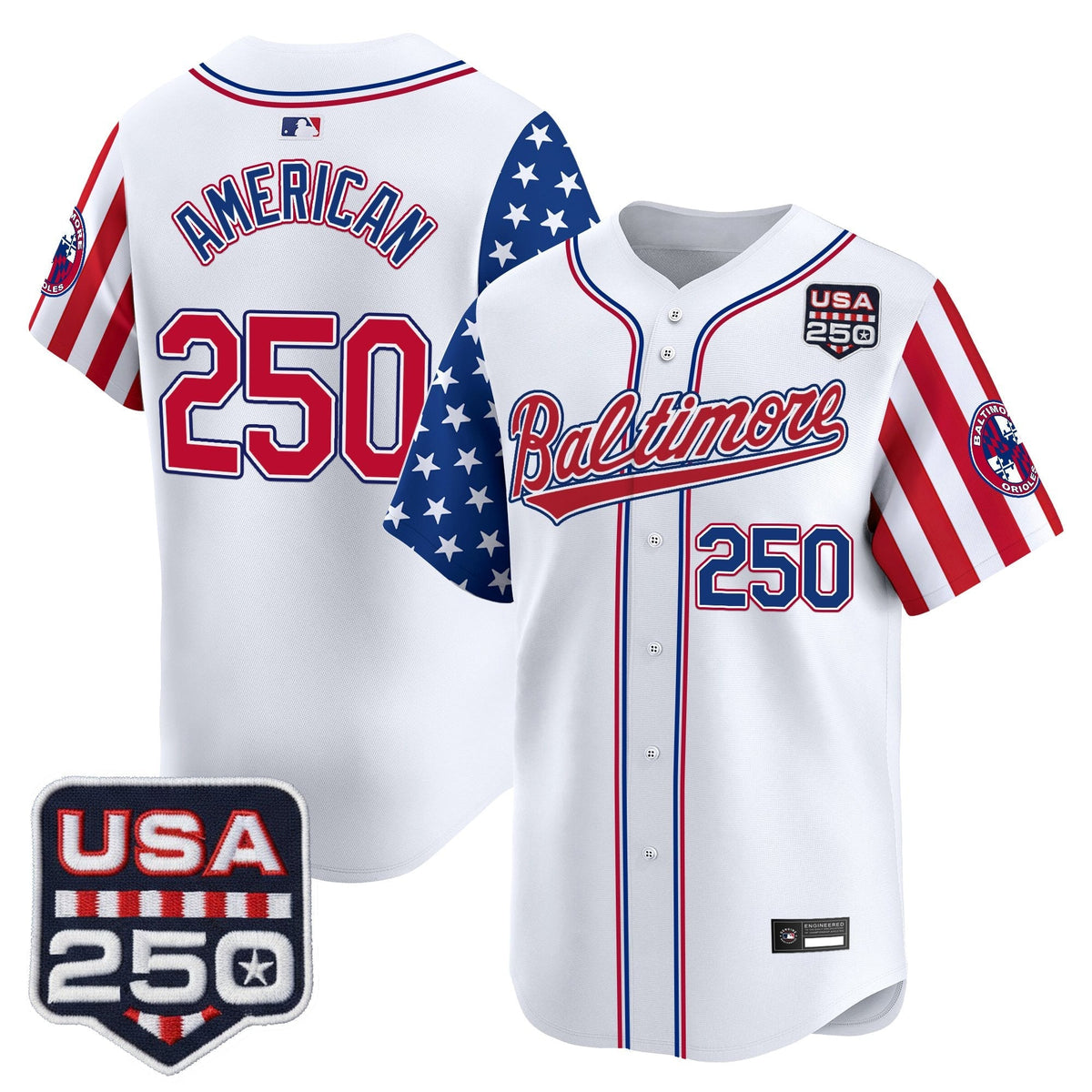 Baltimore Orioles "America 250 Edition" Vapor Premier Limited Jersey - All Stitched