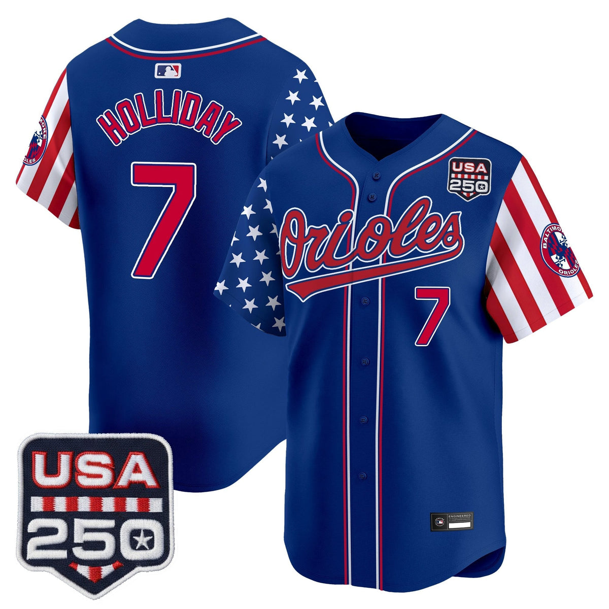 Baltimore Orioles "America 250 Edition" Vapor Premier Limited Jersey - All Stitched