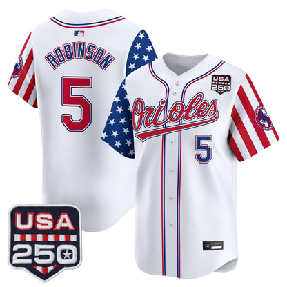 Baltimore Orioles "America 250 Edition" Vapor Premier Limited Jersey - All Stitched