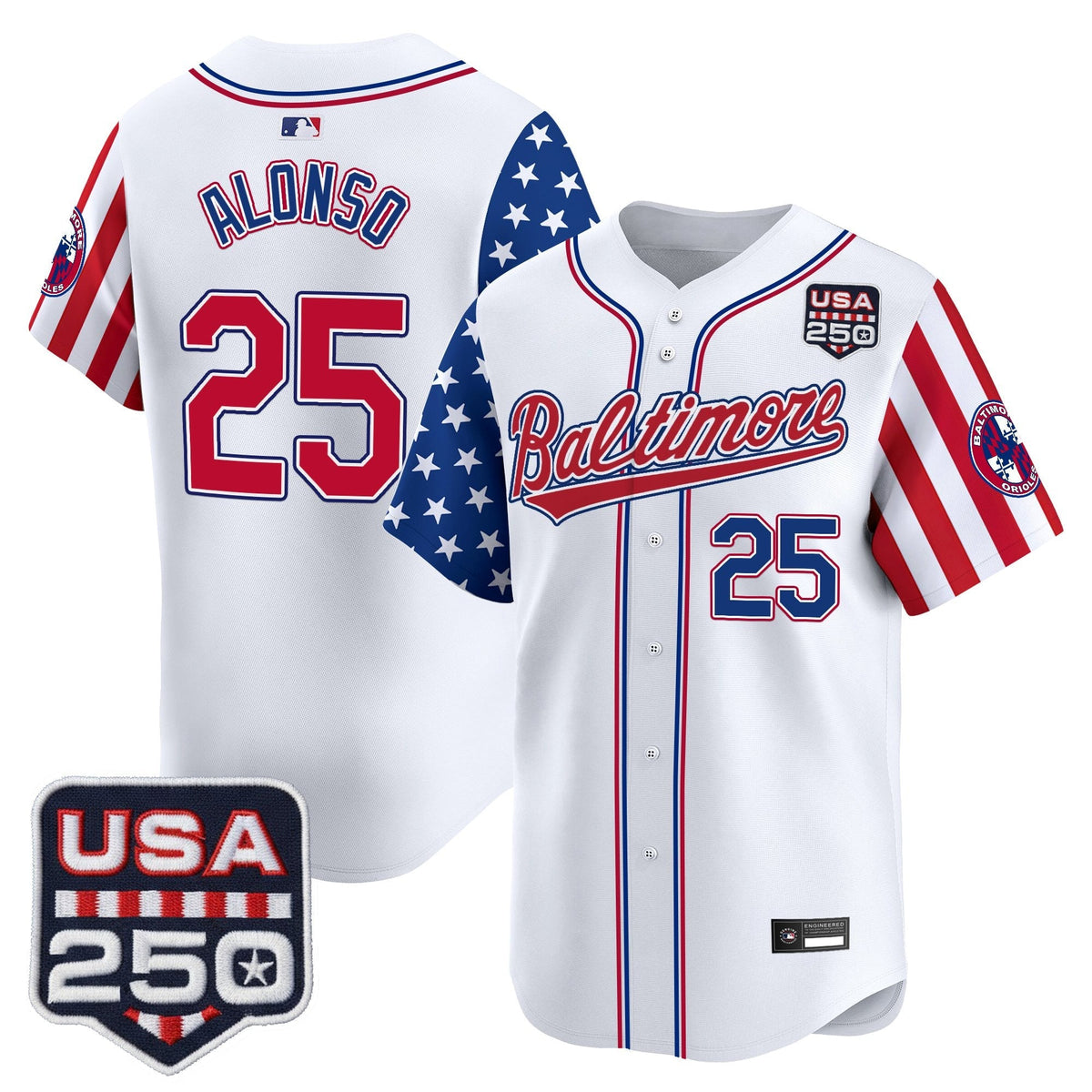 Baltimore Orioles "America 250 Edition" Vapor Premier Limited Jersey - All Stitched