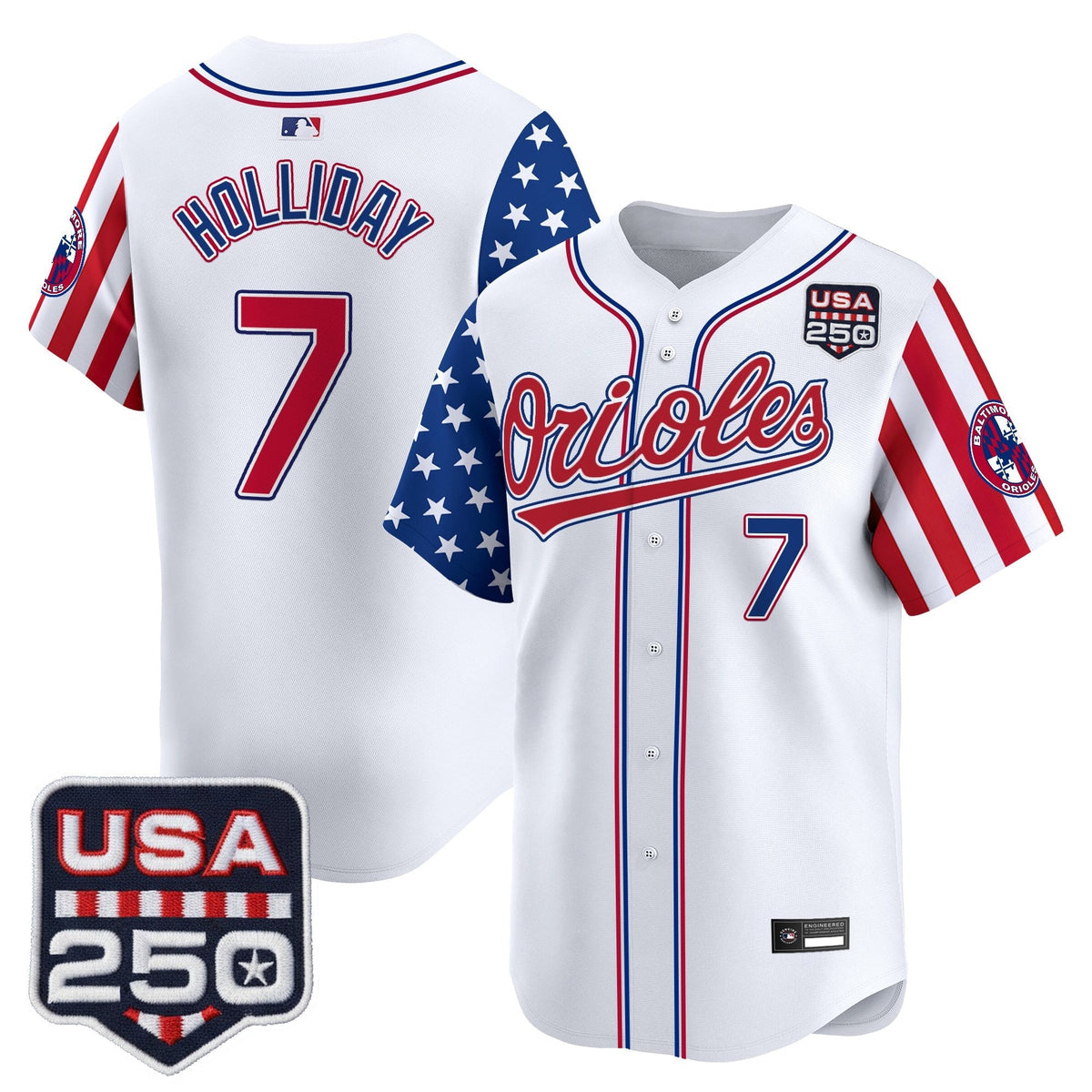 Baltimore Orioles "America 250 Edition" Vapor Premier Limited Jersey - All Stitched