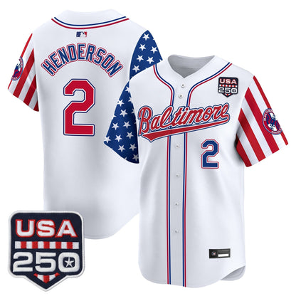 Baltimore Orioles "America 250 Edition" Vapor Premier Limited Jersey - All Stitched