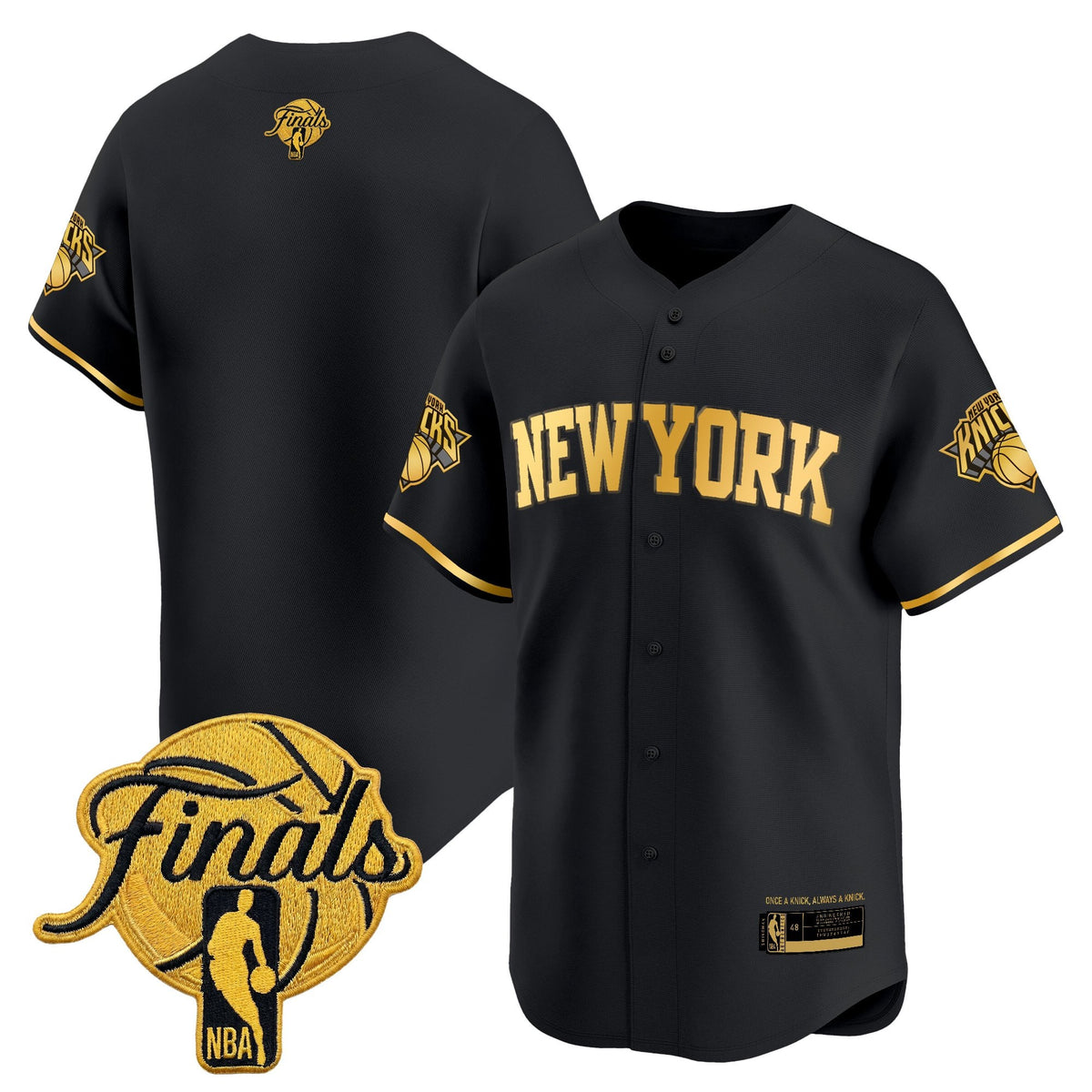 New York Knicks 2026 Finals Vapor Baseball Jersey - All Stitched