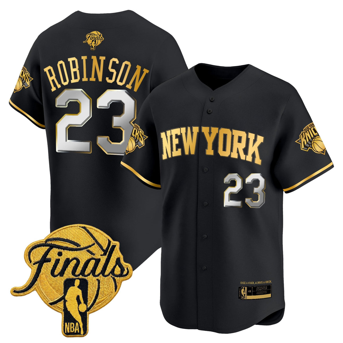 New York Knicks 2026 Finals Vapor Baseball Jersey - All Stitched