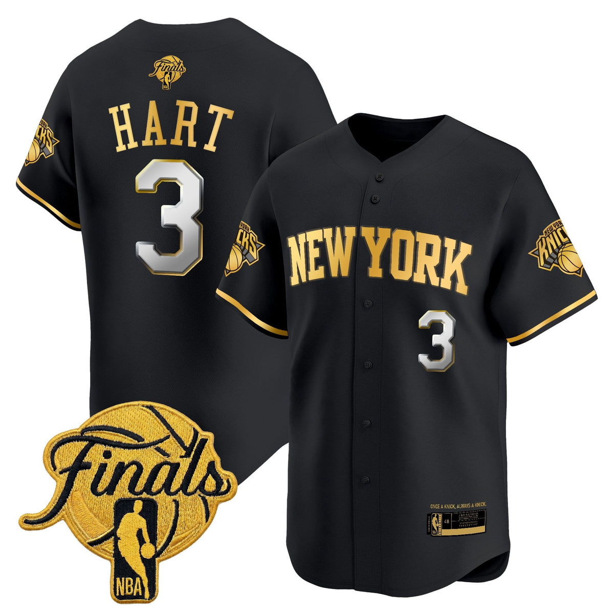 New York Knicks 2026 Finals Vapor Baseball Jersey - All Stitched