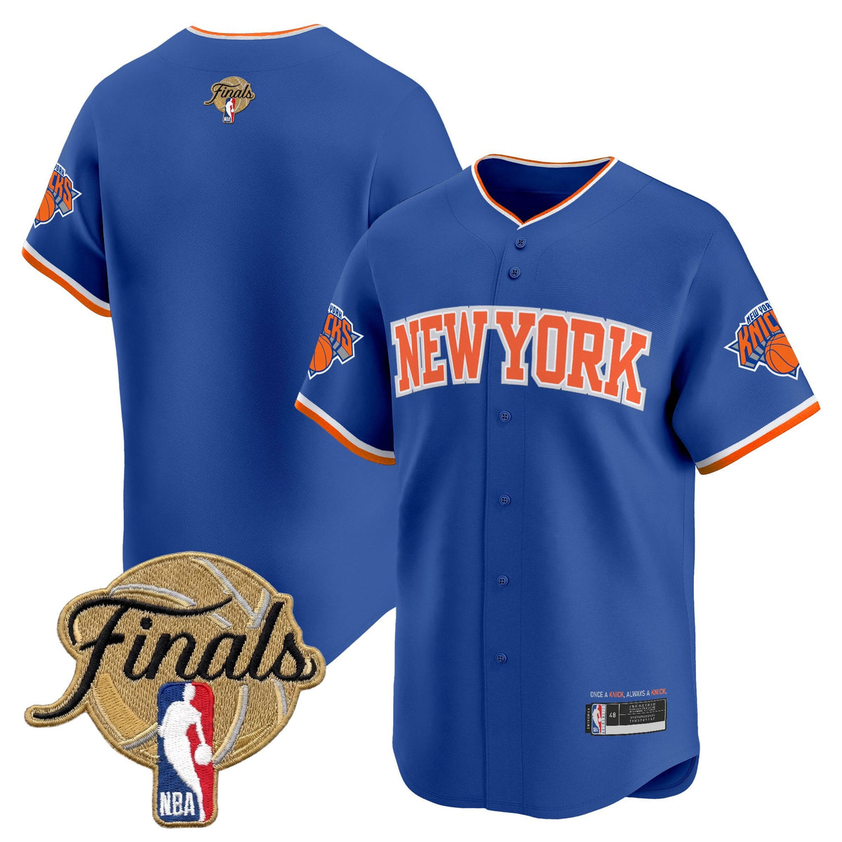 New York Knicks 2026 Finals Vapor Baseball Jersey - All Stitched