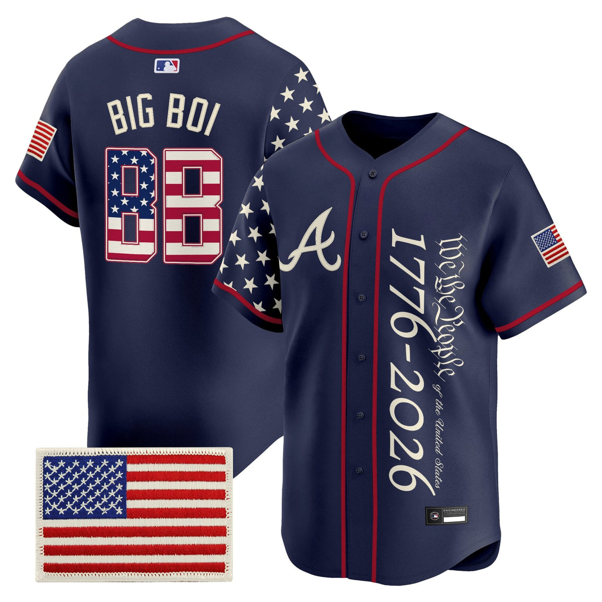 Atlanta Braves "America 250 Edition" Vapor Premier Limited Jersey V2 - Stitched
