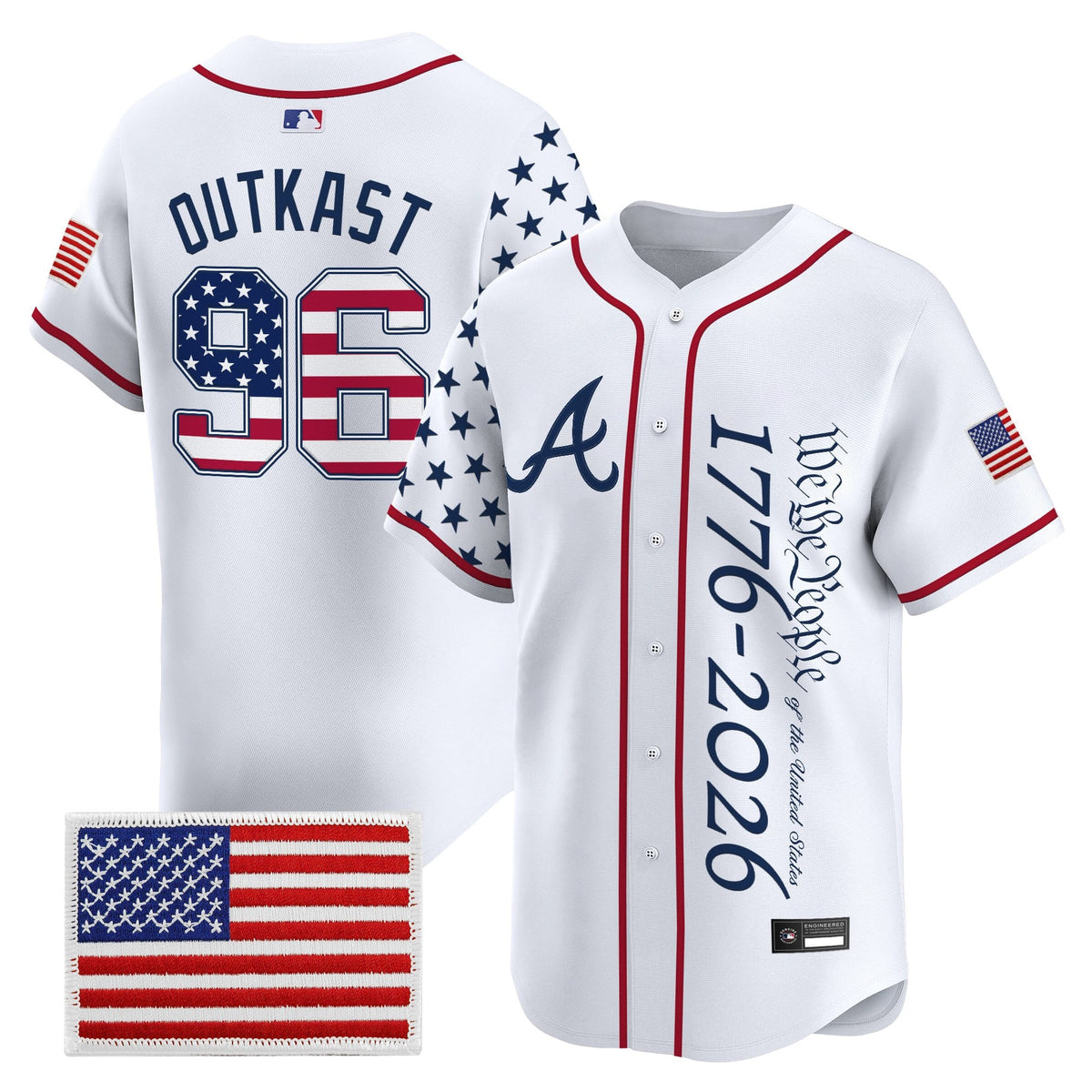 Atlanta Braves "America 250 Edition" Vapor Premier Limited Jersey V2 - Stitched