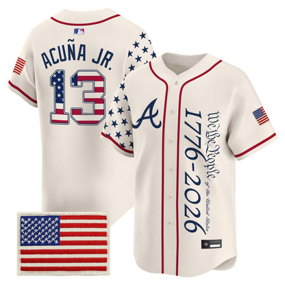 Atlanta Braves "America 250 Edition" Vapor Premier Limited Jersey V2 - Stitched