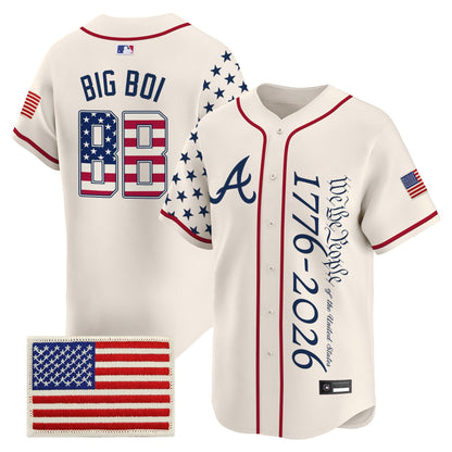 Atlanta Braves "America 250 Edition" Vapor Premier Limited Jersey V2 - Stitched