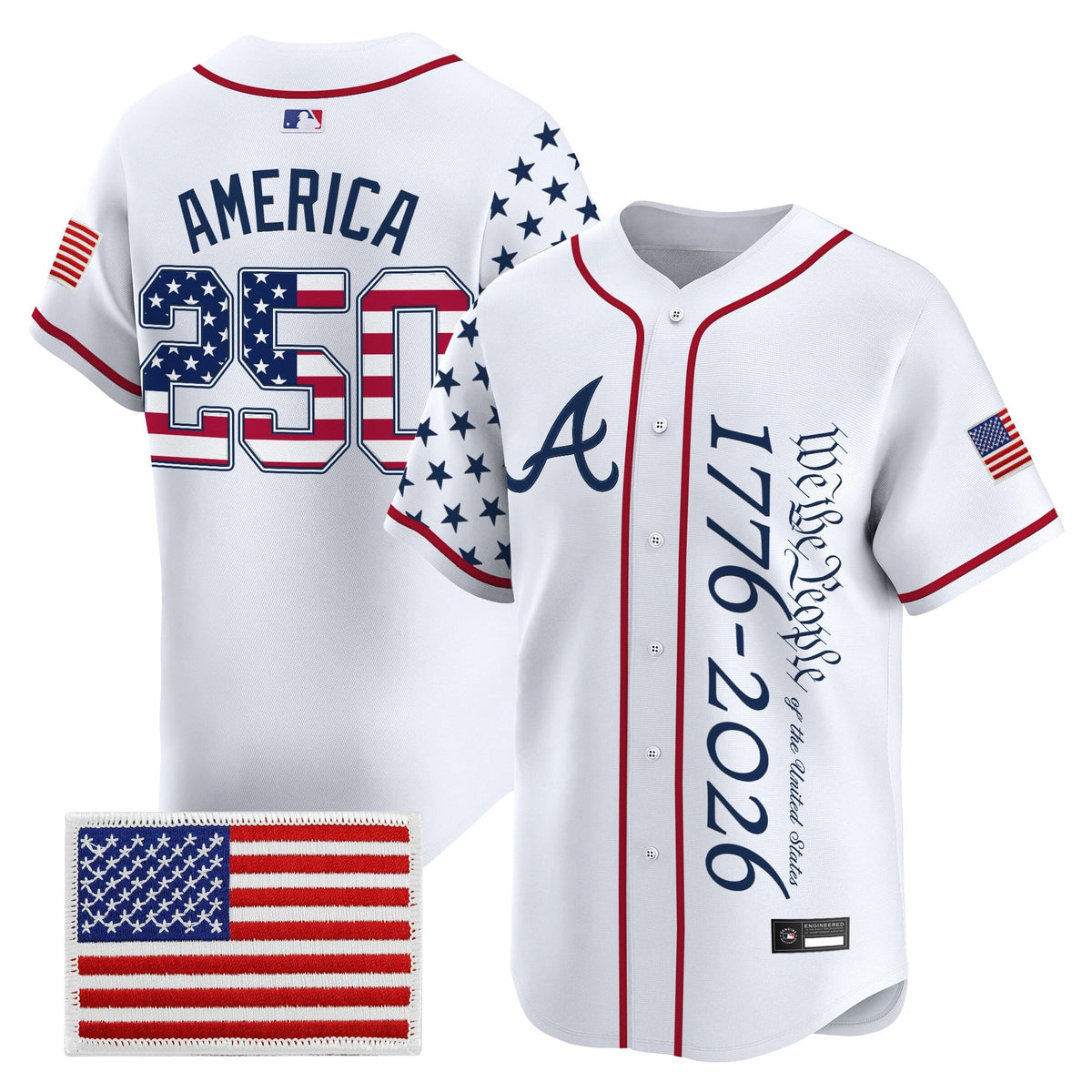 Atlanta Braves "America 250 Edition" Vapor Premier Limited Jersey V2 - Stitched