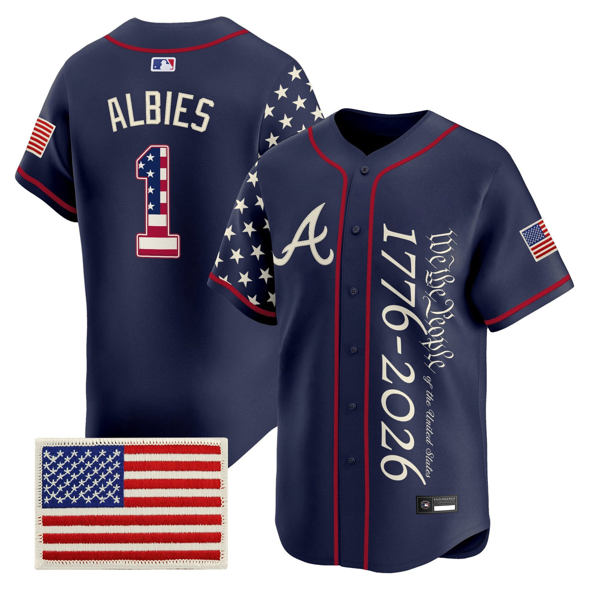 Atlanta Braves "America 250 Edition" Vapor Premier Limited Jersey V2 - Stitched