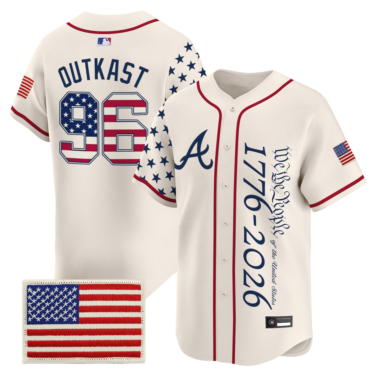 Atlanta Braves "America 250 Edition" Vapor Premier Limited Jersey V2 - Stitched