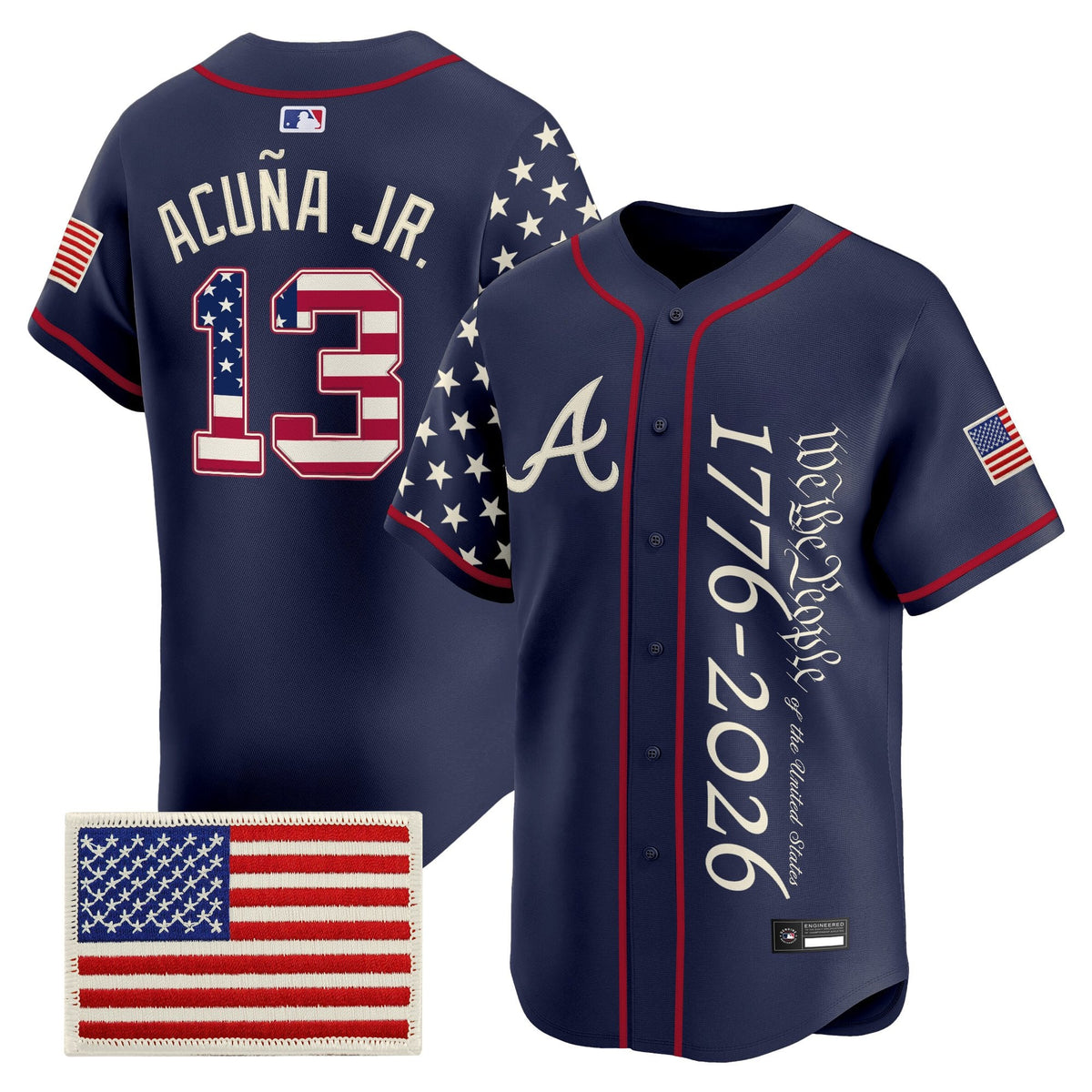 Atlanta Braves "America 250 Edition" Vapor Premier Limited Jersey V2 - Stitched