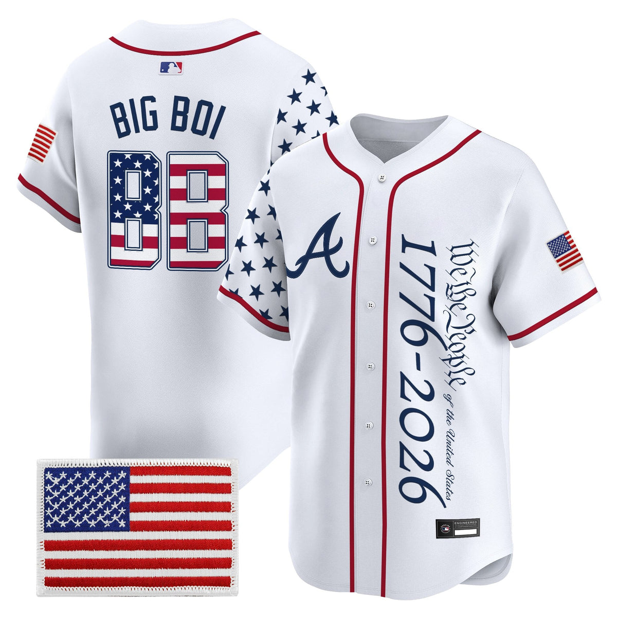 Atlanta Braves "America 250 Edition" Vapor Premier Limited Jersey V2 - Stitched