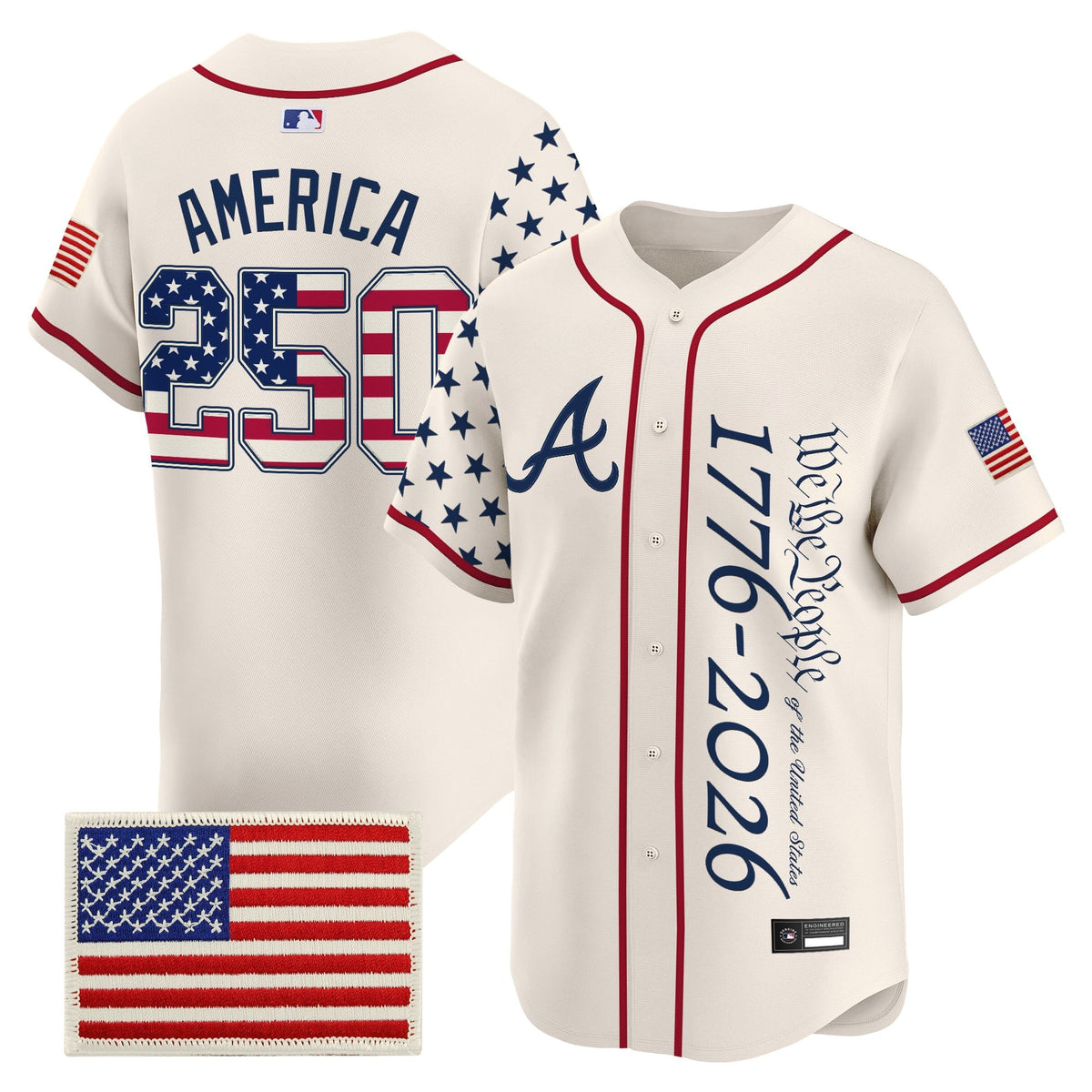 Atlanta Braves "America 250 Edition" Vapor Premier Limited Jersey V2 - Stitched