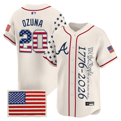 Atlanta Braves "America 250 Edition" Vapor Premier Limited Jersey V2 - Stitched