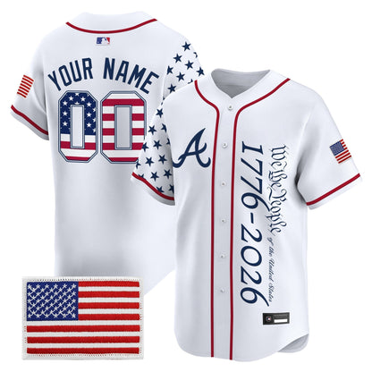 Atlanta Braves "America 250 Edition" Vapor Premier Limited Custom Jersey V2 - Stitched