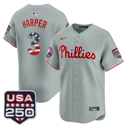 Philadelphia Phillies USA 250 Fourth of July Vapor Premier Limited Jersey - All Stitched