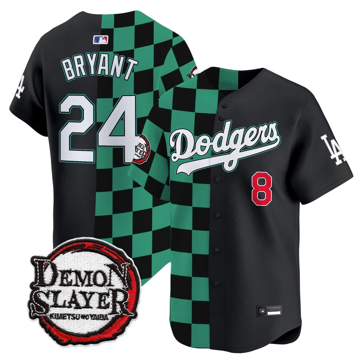 Los Angeles Dodgers x Demon Slayer Vapor Premier Limited Jersey - Stitched