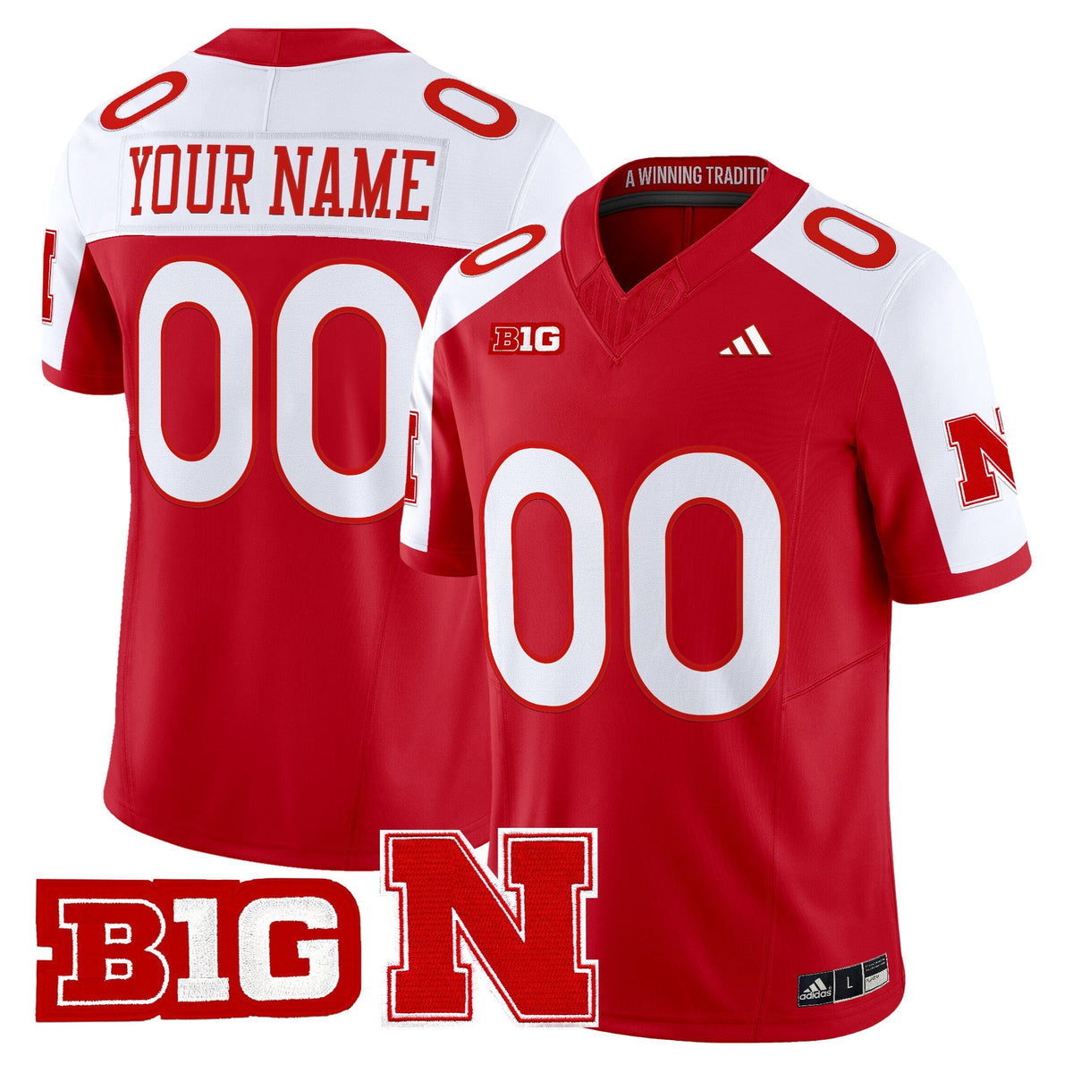 Nebraska Cornhuskers 2026 Vapor Limited Custom Jersey - Stitched
