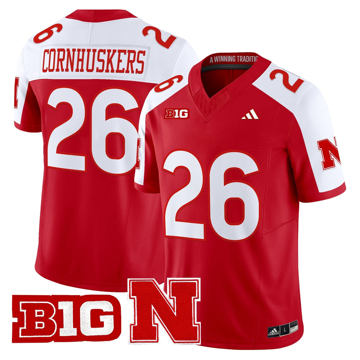 Nebraska Cornhuskers 2026 Vapor Limited Jersey - Stitched
