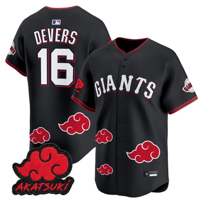 San Francisco Giants x Naruto "Akatsuki Edition" Vapor Premier Limited Jersey - Stitched