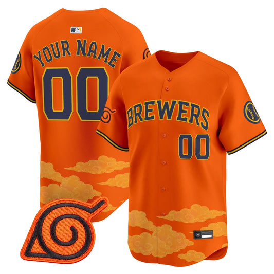 Milwaukee Brewers x Naruto Vapor Premier Limited Custom Jersey - Stitched