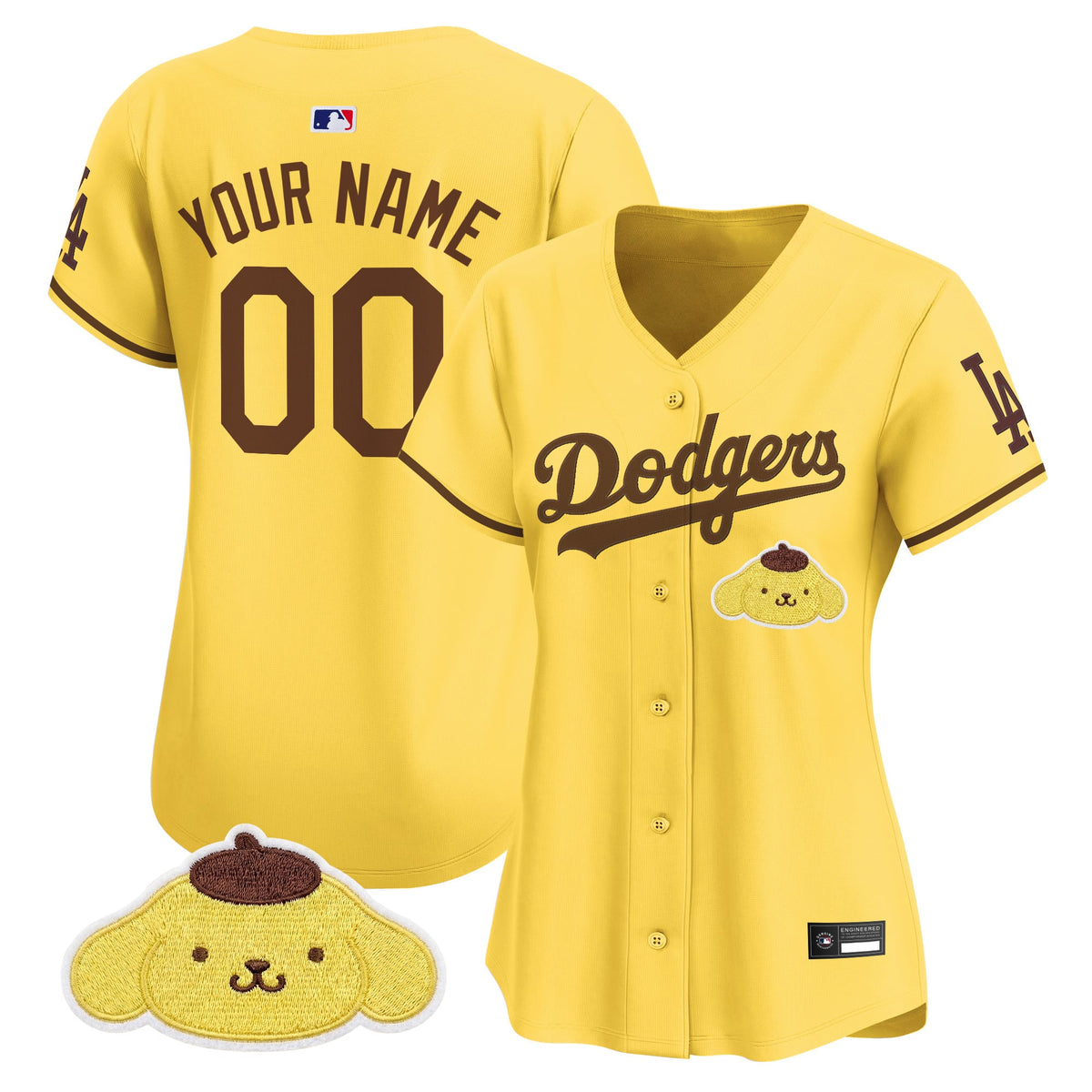 Los Angeles Dodgers x Sanrio Friends Vapor Premier Limited Custom Jersey - All Stitched