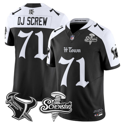 Houston Texans DJ Screw Vapor Limited Jersey - Gothic Edition - All Stitched