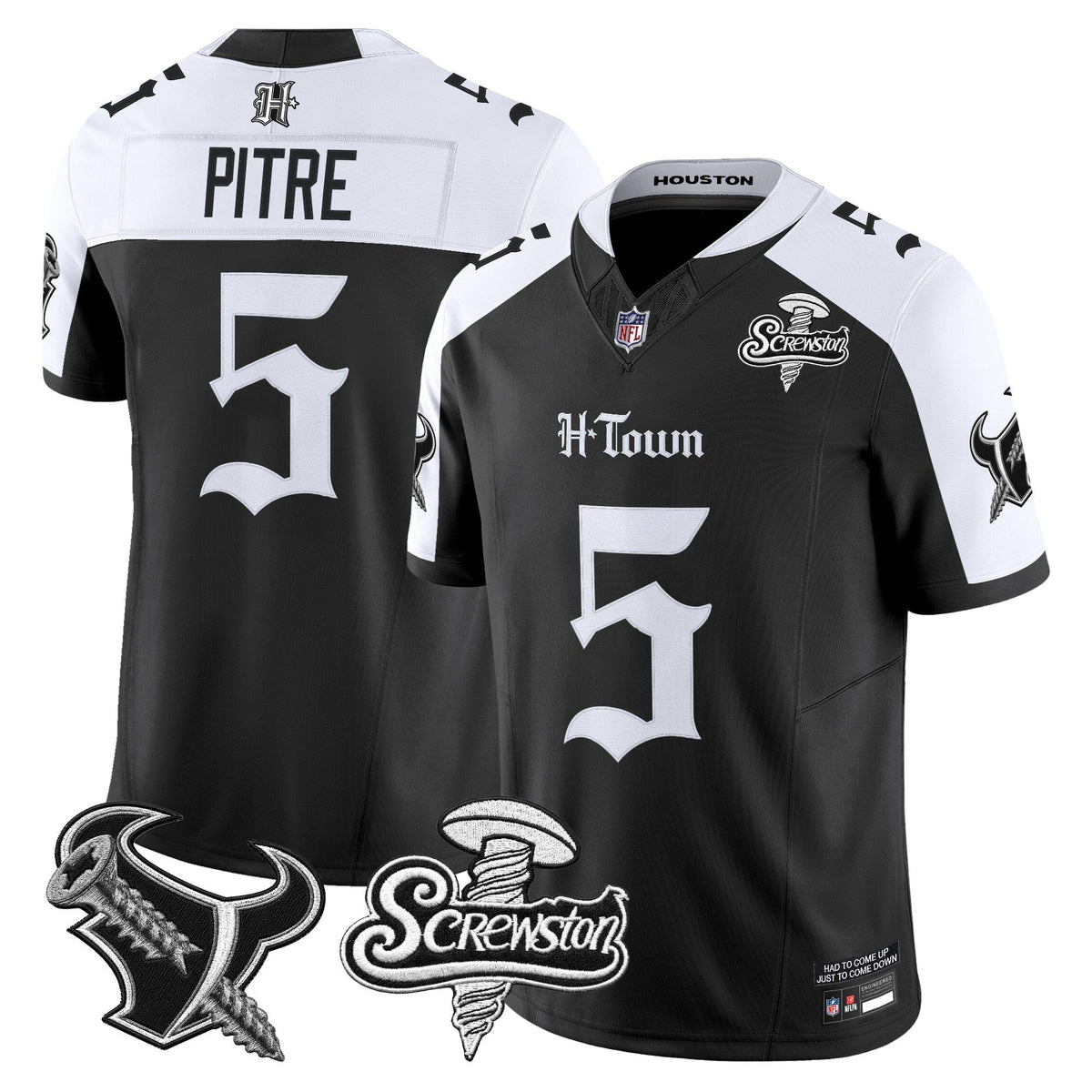 Houston Texans DJ Screw Vapor Limited Jersey - Gothic Edition - All Stitched