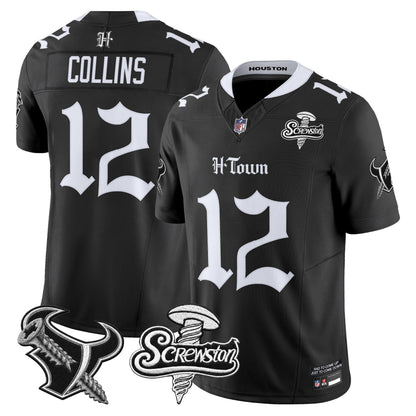 Houston Texans DJ Screw Vapor Limited Jersey - Gothic Edition - All Stitched