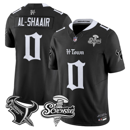Houston Texans DJ Screw Vapor Limited Jersey - Gothic Edition - All Stitched