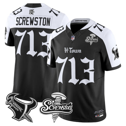 Houston Texans DJ Screw Vapor Limited Jersey - Gothic Edition - All Stitched