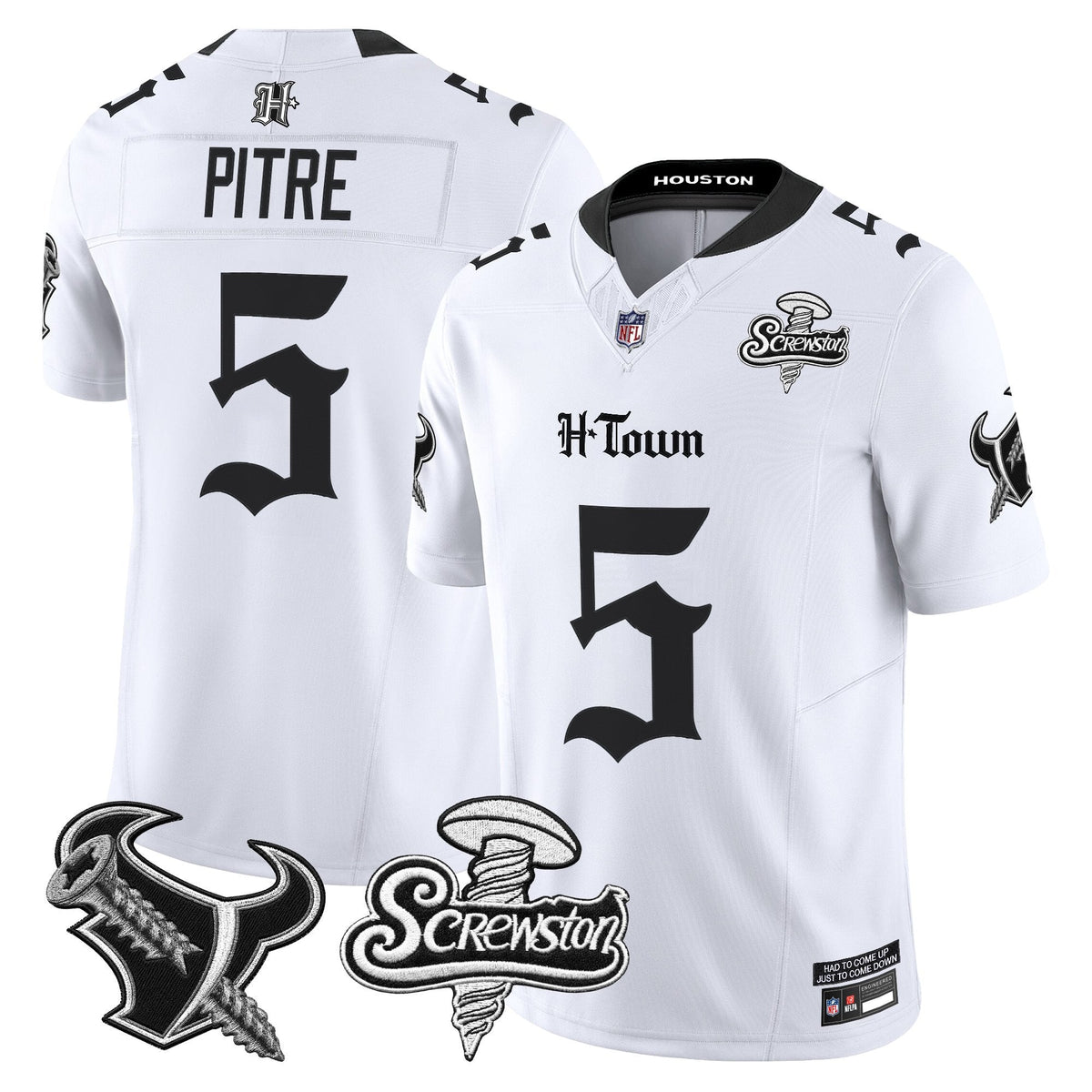 Houston Texans DJ Screw Vapor Limited Jersey - Gothic Edition - All Stitched