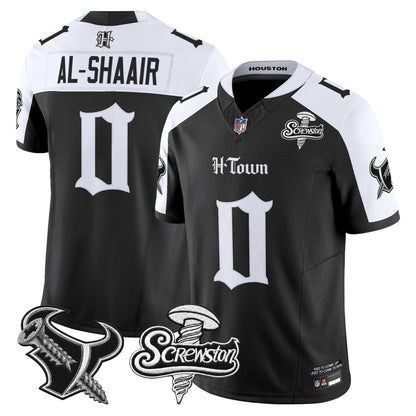 Houston Texans DJ Screw Vapor Limited Jersey - Gothic Edition - All Stitched