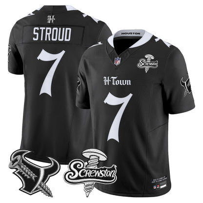 Houston Texans DJ Screw Vapor Limited Jersey - Gothic Edition - All Stitched