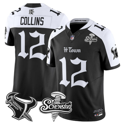 Houston Texans DJ Screw Vapor Limited Jersey - Gothic Edition - All Stitched