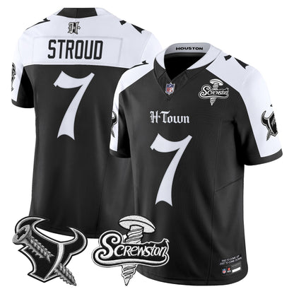Houston Texans DJ Screw Vapor Limited Jersey - Gothic Edition - All Stitched