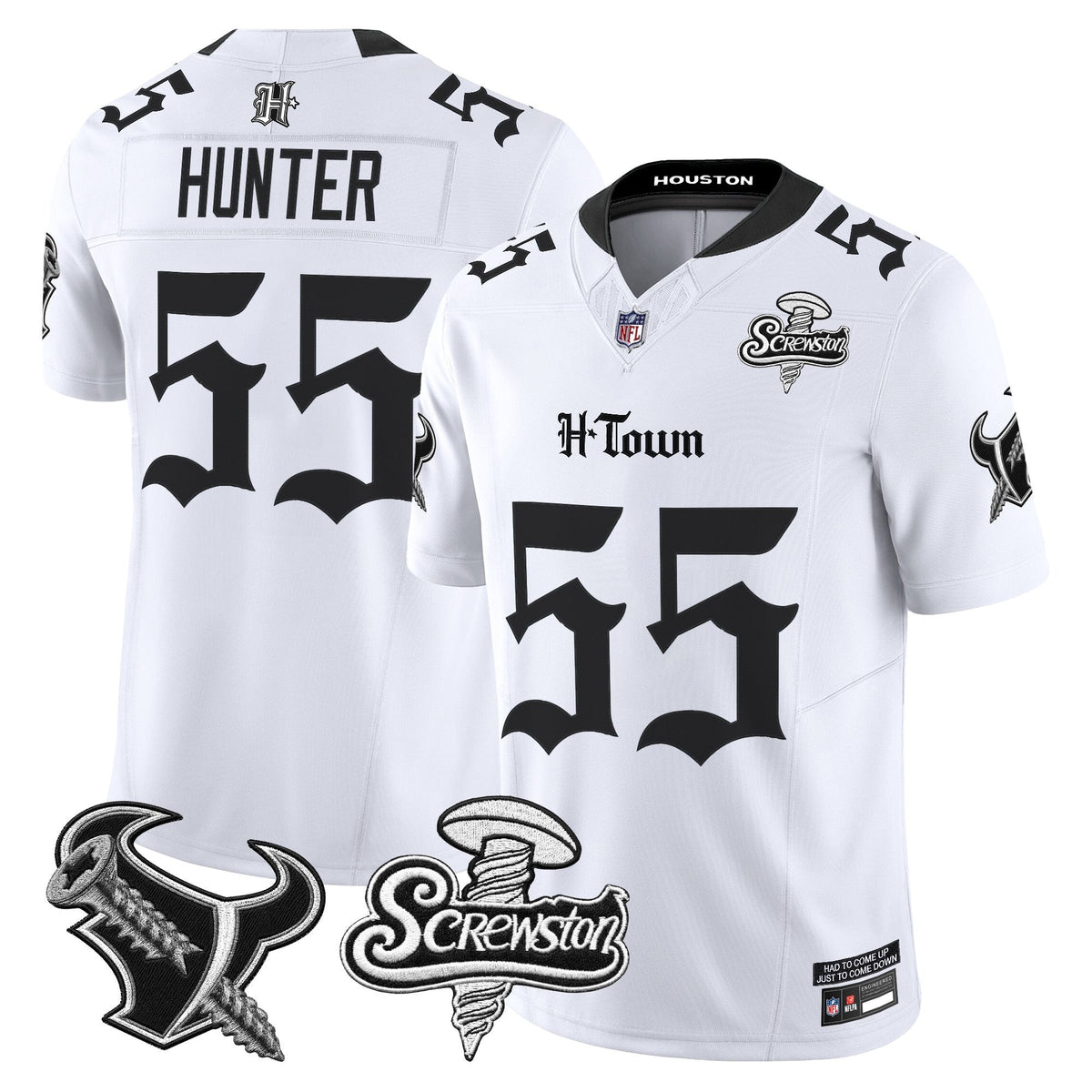 Houston Texans DJ Screw Vapor Limited Jersey - Gothic Edition - All Stitched