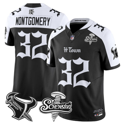 Houston Texans DJ Screw Vapor Limited Jersey - Gothic Edition - All Stitched