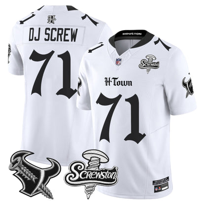 Houston Texans DJ Screw Vapor Limited Jersey - Gothic Edition - All Stitched