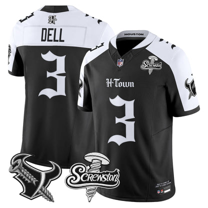 Houston Texans DJ Screw Vapor Limited Jersey - Gothic Edition - All Stitched
