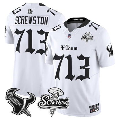 Houston Texans DJ Screw Vapor Limited Jersey - Gothic Edition - All Stitched