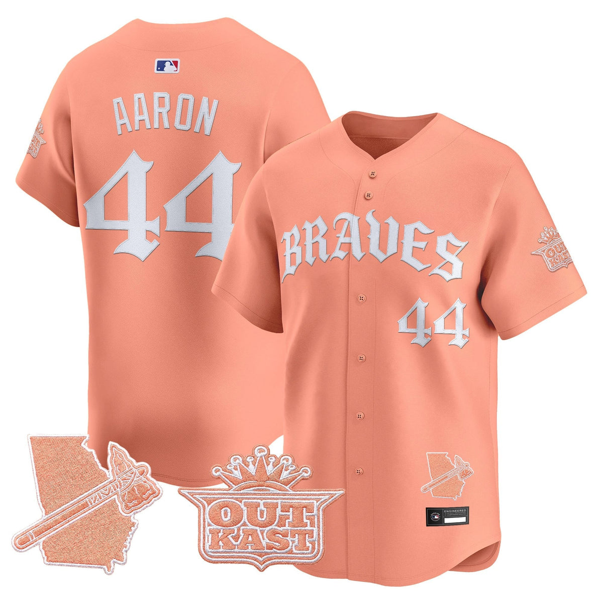 Atlanta Braves 'Old English Edition' Vapor Premier Limited Jersey - All Stitched